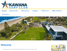 Tablet Screenshot of kawanasurfclub.com.au